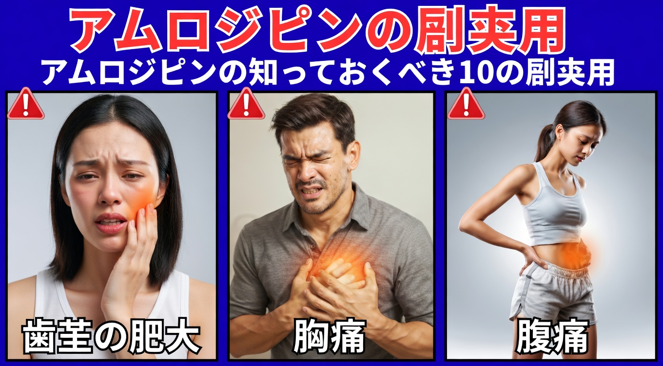 医師があまり言わないアムロジピンの驚くべき12の副作用