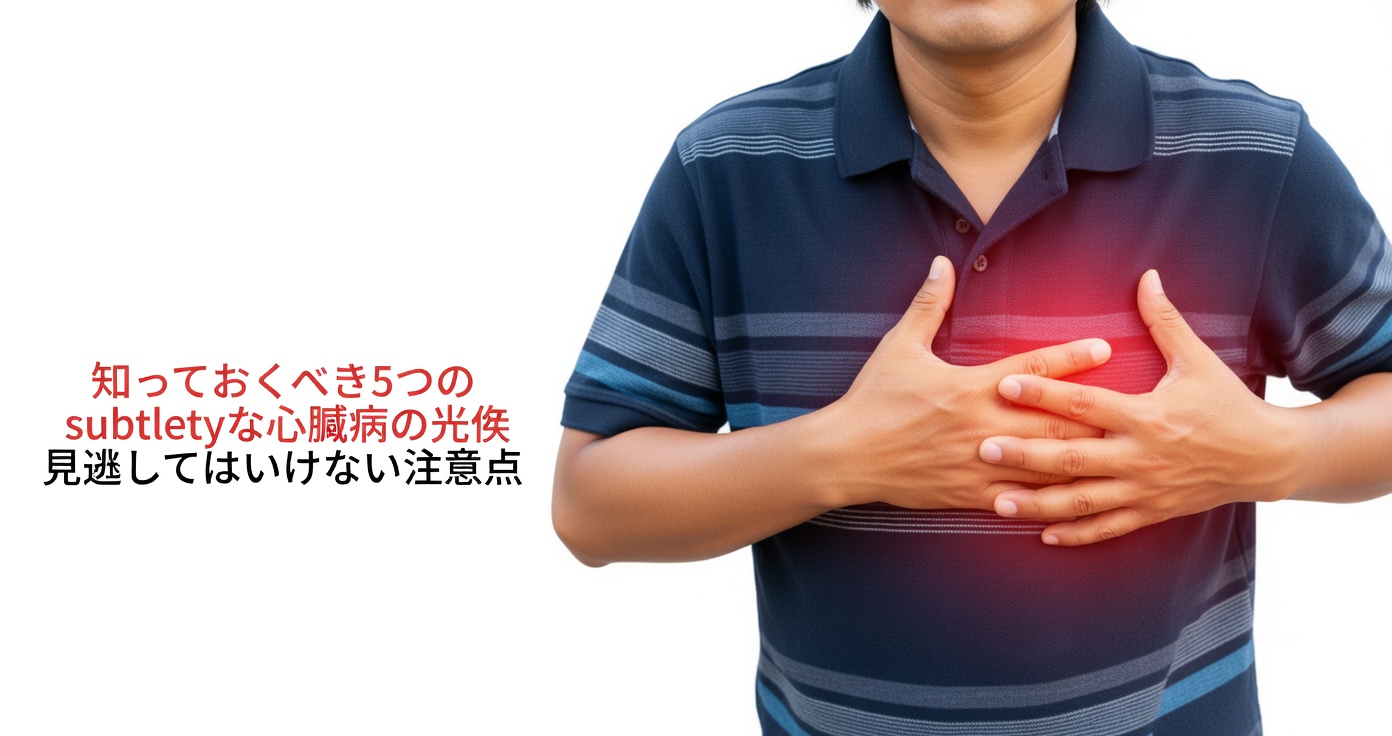 心臓の健康に注意が必要かもしれない5つの微妙な警告サイン