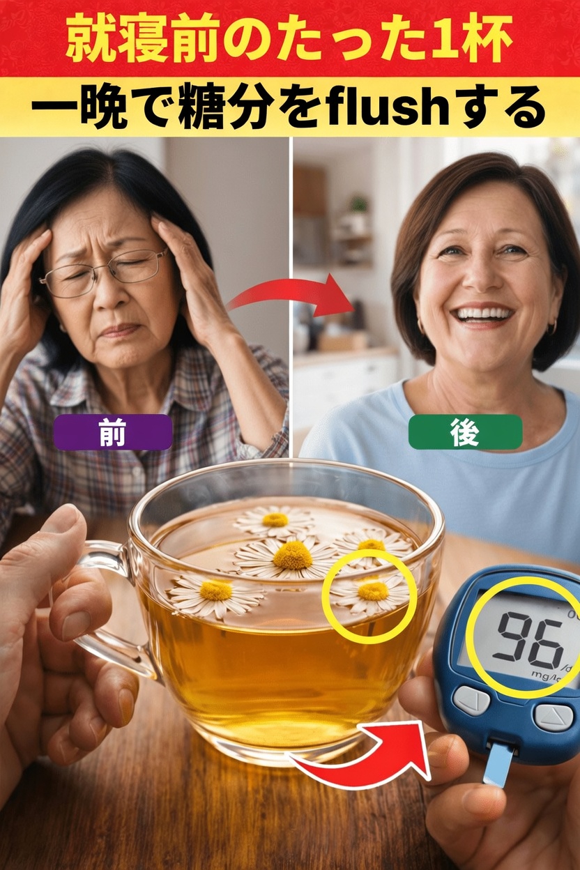 就寝前にカモミールティーを飲むことが血糖値サポートにもたらす可能性のある効果を探る