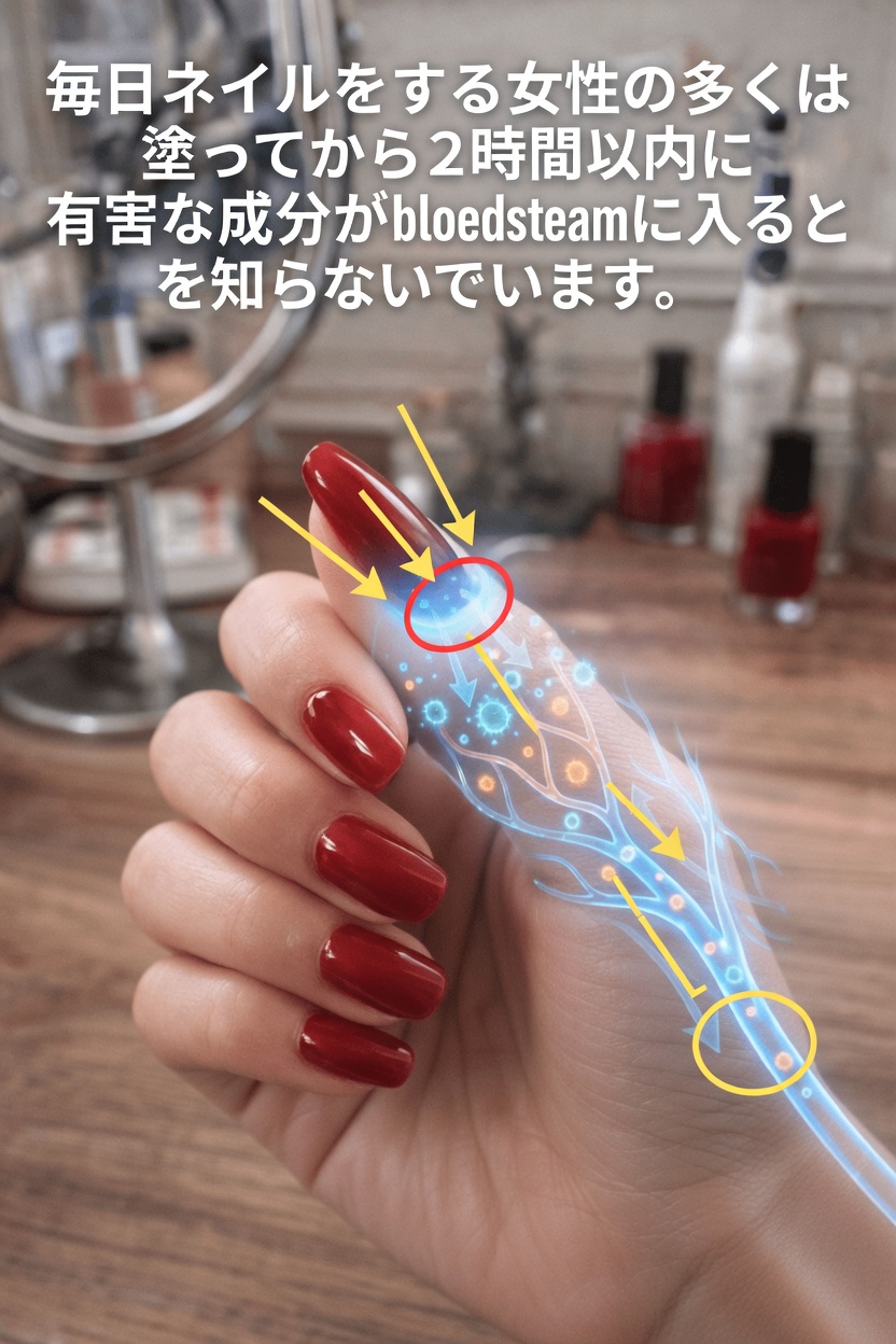 血流に入り込む可能性のあるネイルポリッシュの化学物質と、より安全な選び方について学ぶ