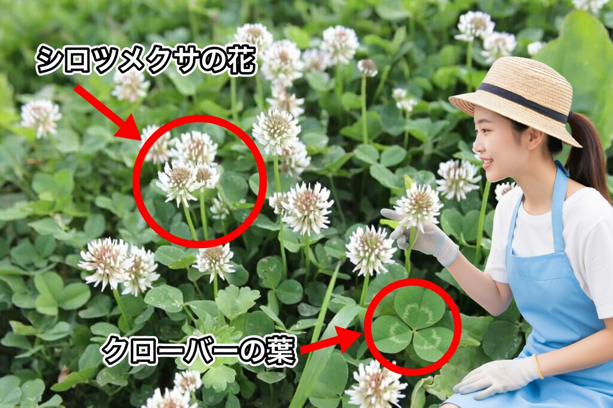 🌿 シロツメクサ（Trifolium repens）：15の健康効果と簡単なお茶の作り方