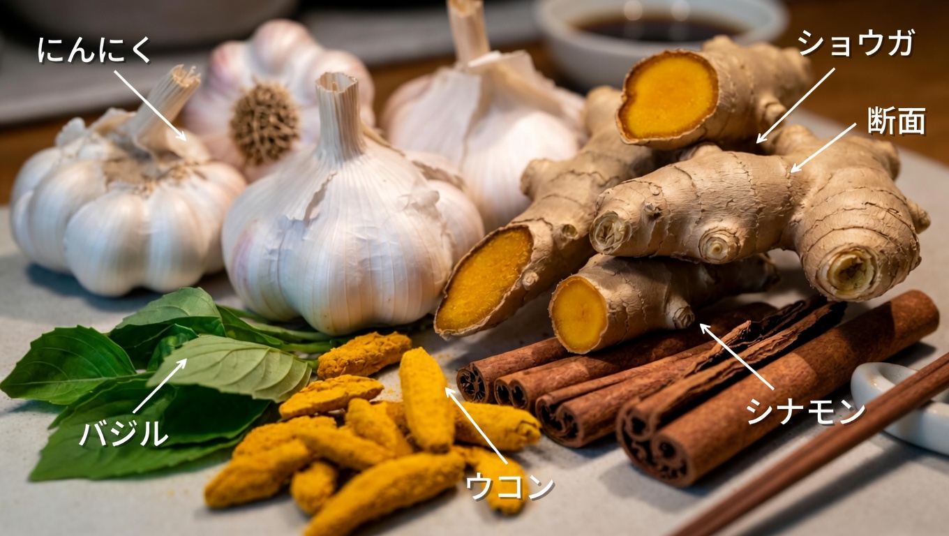 シンプルでおいしく腎臓の健康をサポートする、毎日のキッチンで使う5つのスパイス