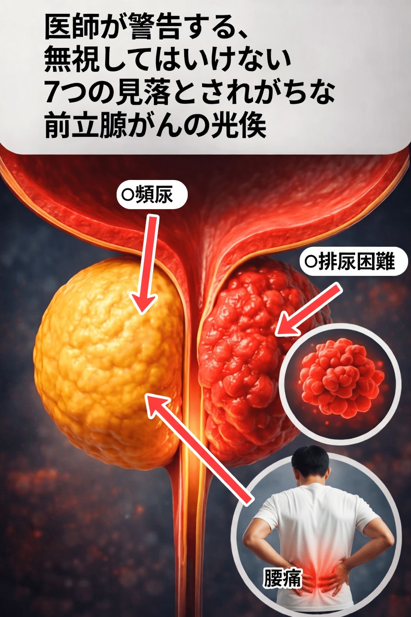 男性が見逃しがちな前立腺がんの見過ごされやすい7つのサイン（そして、なぜ注意すべきなのか）