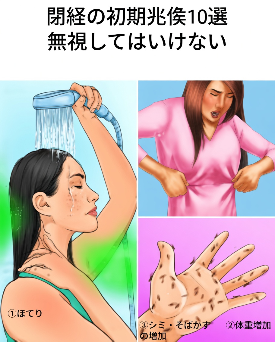 早期閉経：すべての女性が早めに気づくべき10の兆候と微妙な変化