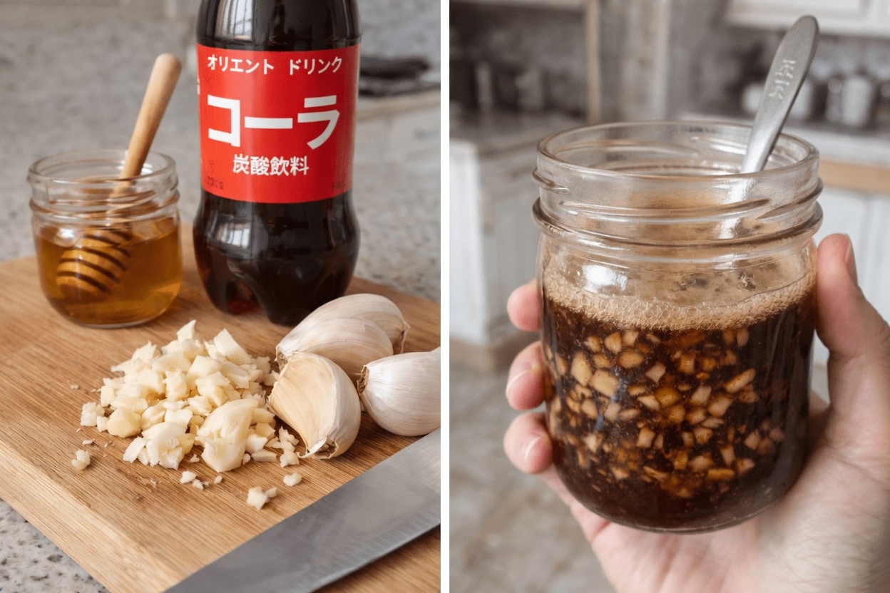 ニンニクをコカ・コーラとはちみつに混ぜる：人々が気になっているシンプルなキッチン習慣