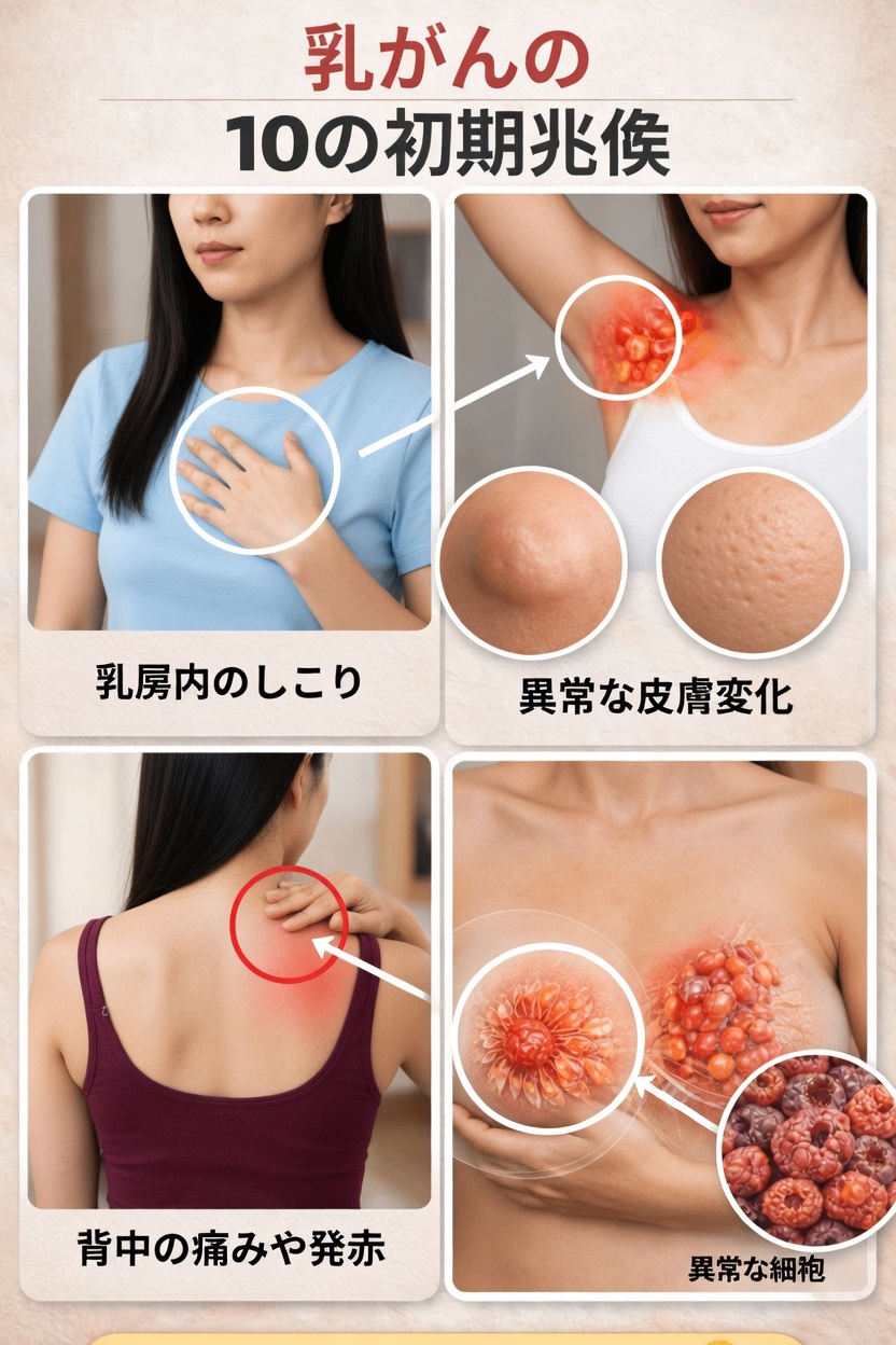 女性の乳がんの警告サイン10選―決して見逃さず、必ず医師に相談すべき症状