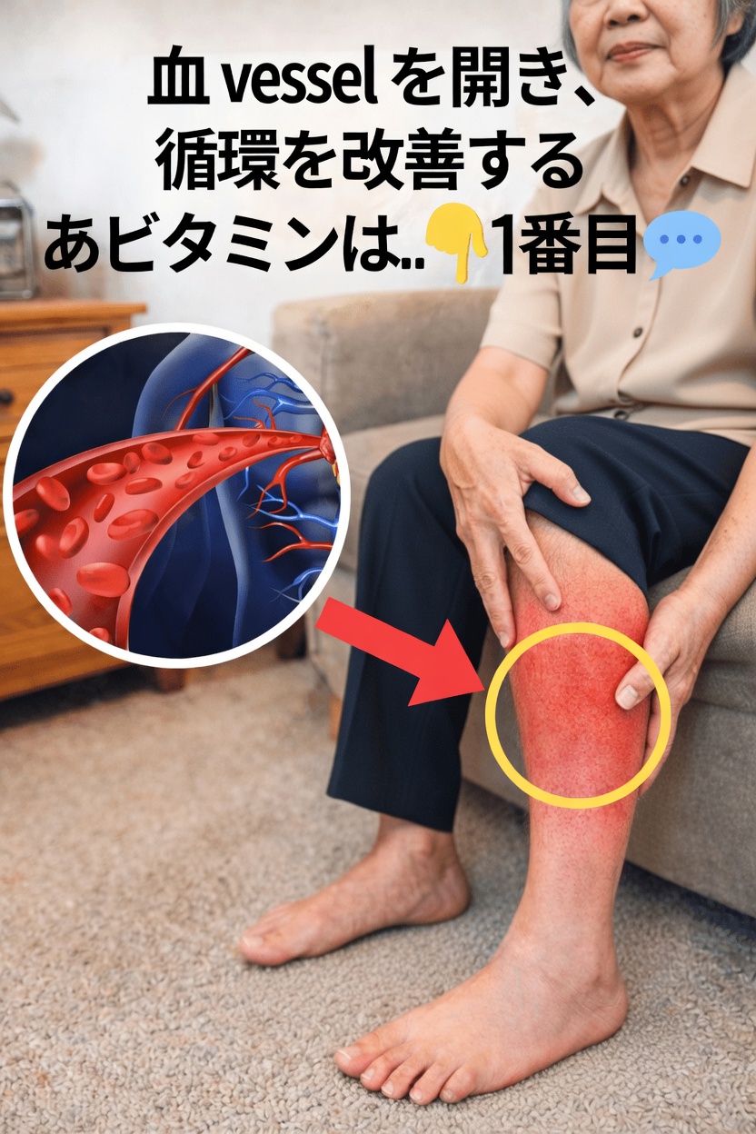50歳を過ぎたら、健康的な血流と血管機能を支える唯一のビタミン