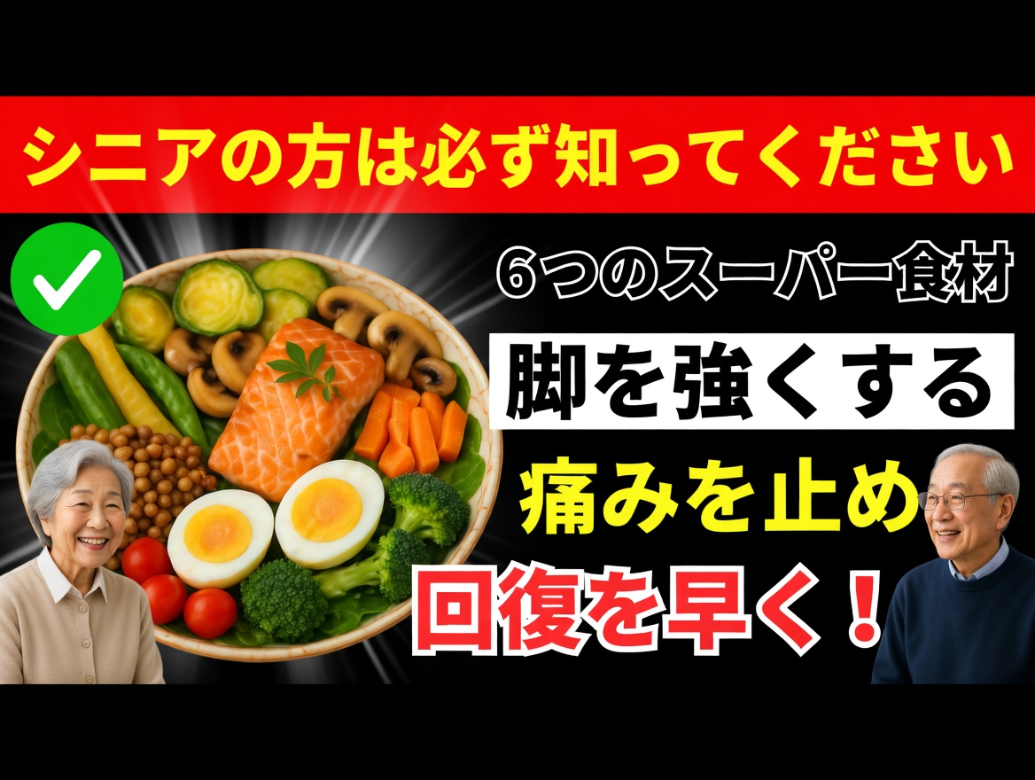 60歳以上のシニアの脚の筋肉の健康維持をサポートする可能性がある食べ物トップ3