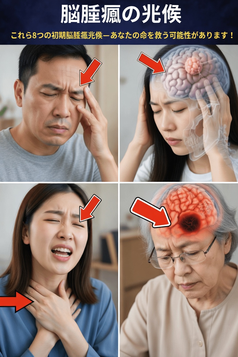 絶対に見逃してはいけない脳腫瘍の8つの初期警告サイン