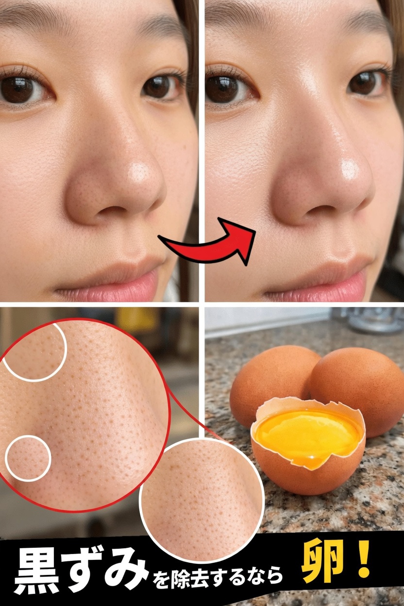卵白マスクは毛穴の開きや黒ずみを目立ちにくくするのに役立つ? 自宅でできるシンプルな検証
