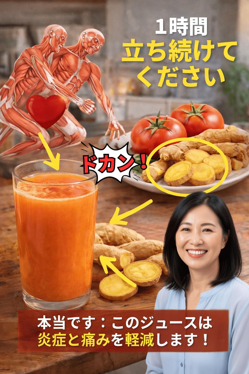 自然に毎日のエネルギーと集中力をサポートする、シンプルな生姜とトマトのドリンク習慣