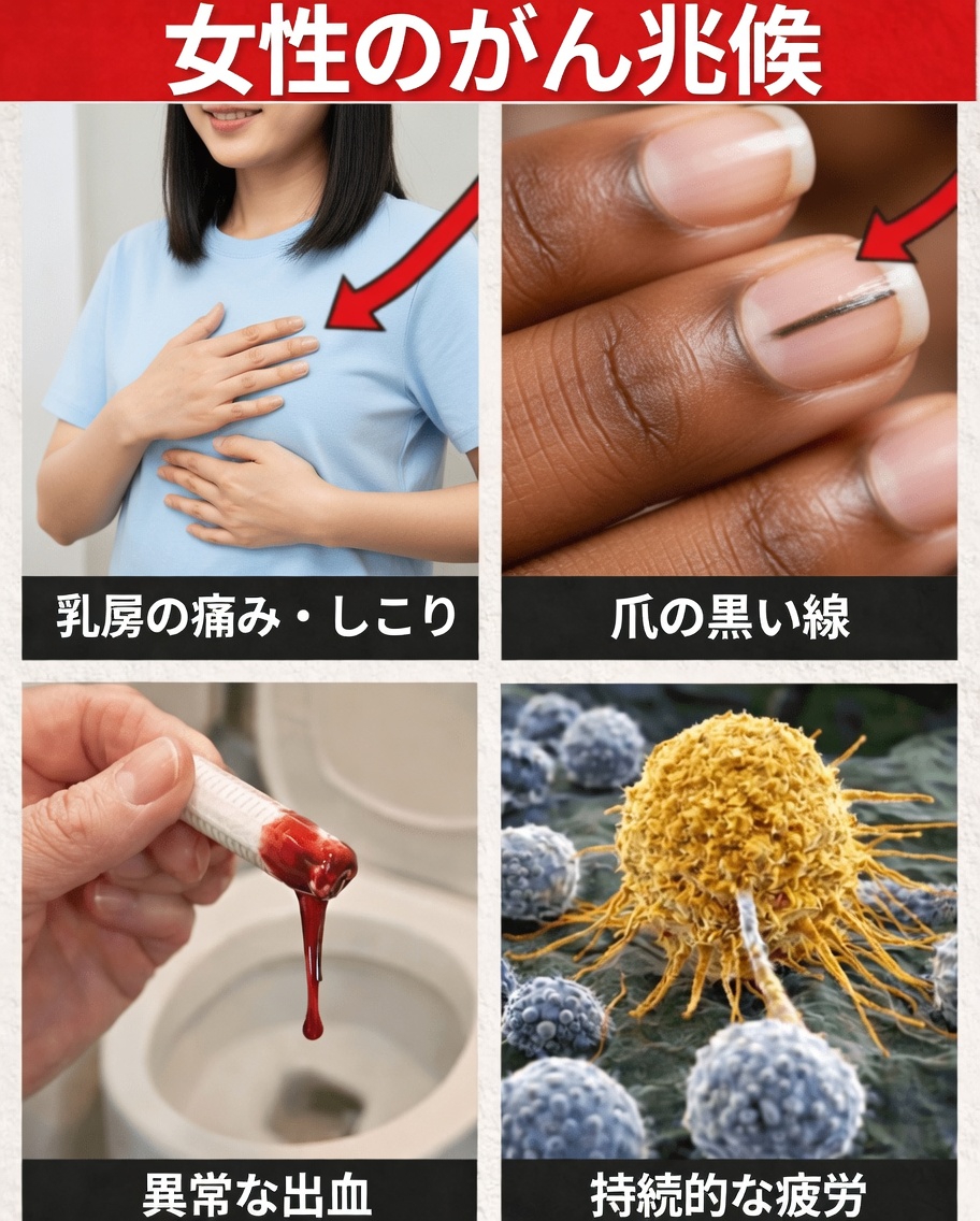 多くの女性が見過ごす、がんの14の目に見えるサイン