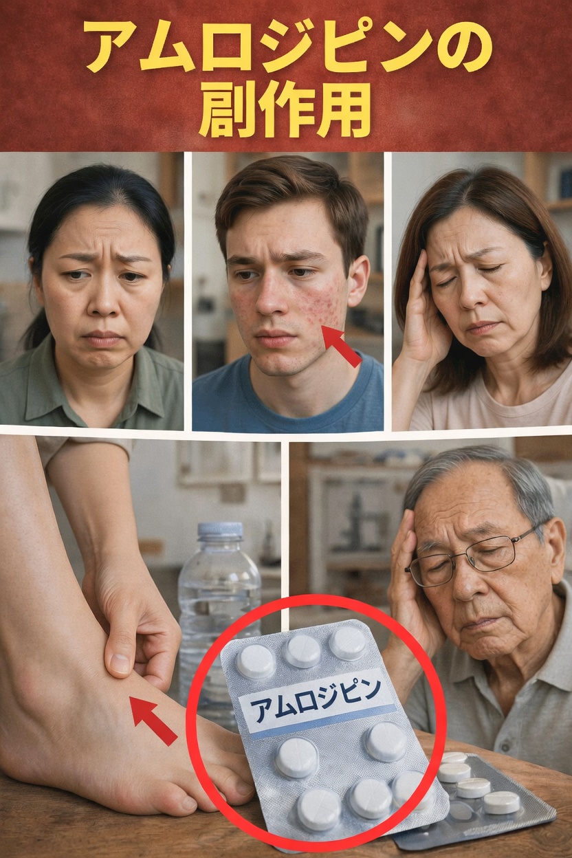 高齢者が早めに気づくべきアムロジピンの12の副作用と、毎日をより快適に過ごすための習慣