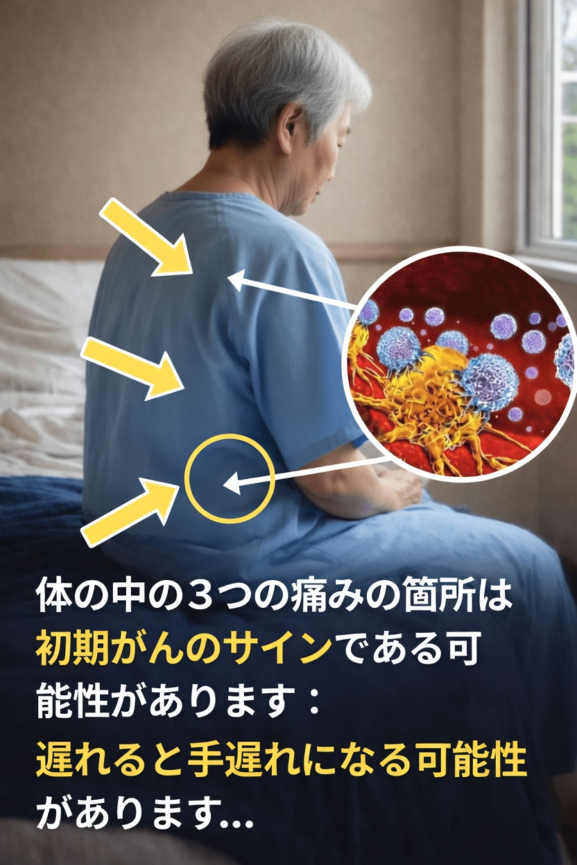 体の持続的な痛みの3つの部位――がんの初期警告サインかもしれません(見逃さないでください)