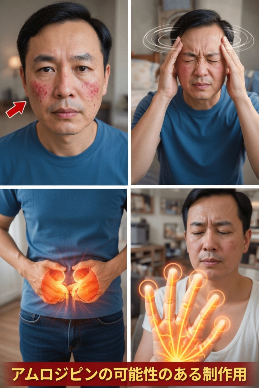 知っておくべきアムロジピンの重要な副作用10選