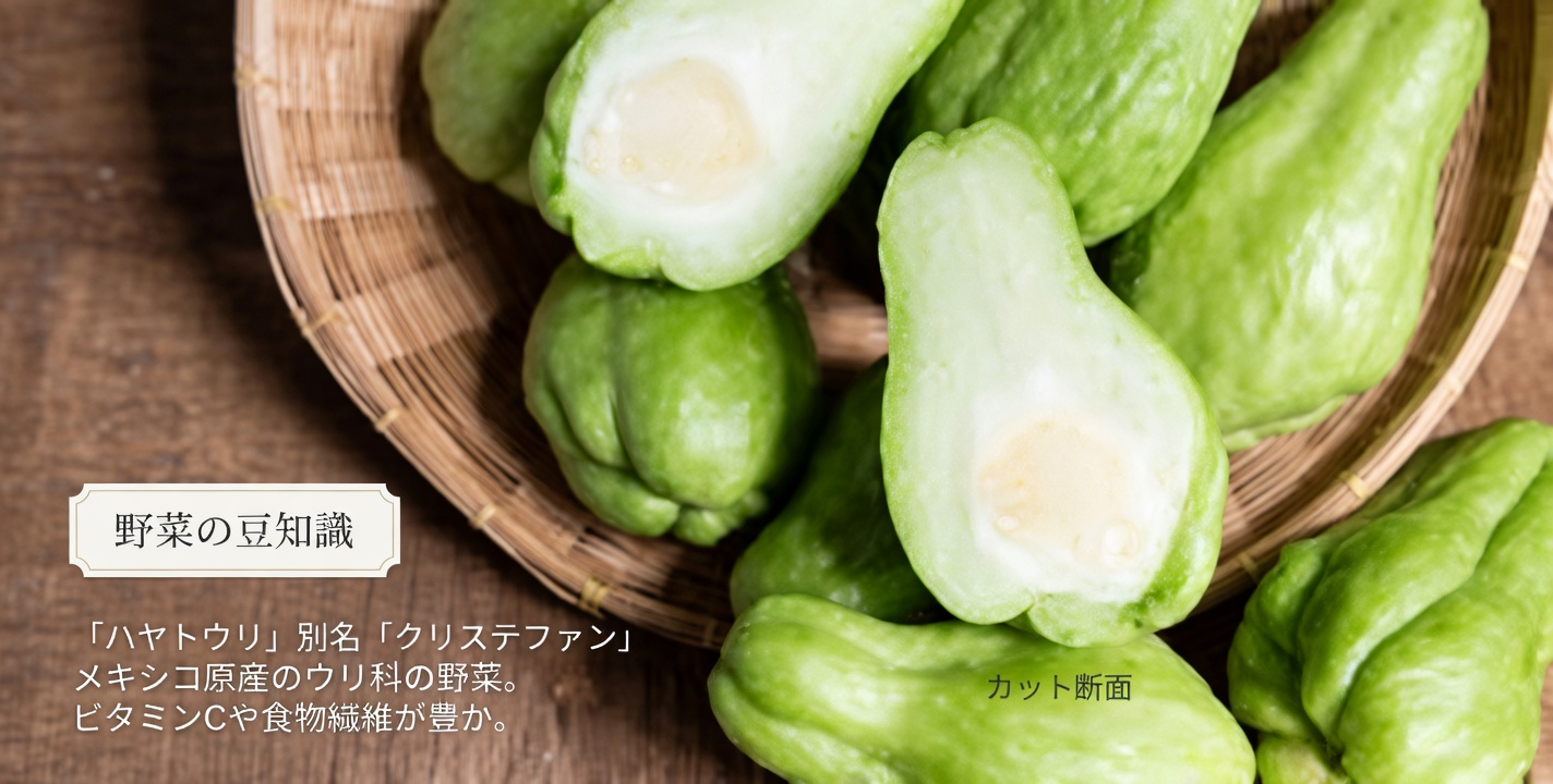 ハヤトウリ：健康と活力を高める毎日の習慣に簡単に取り入れられる食材