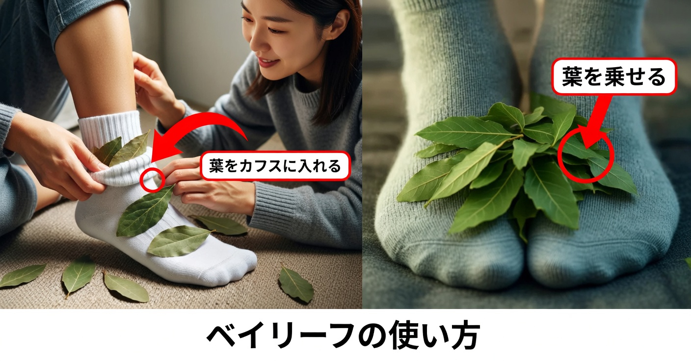 靴下に月桂樹の葉を入れる驚きの効果を発見