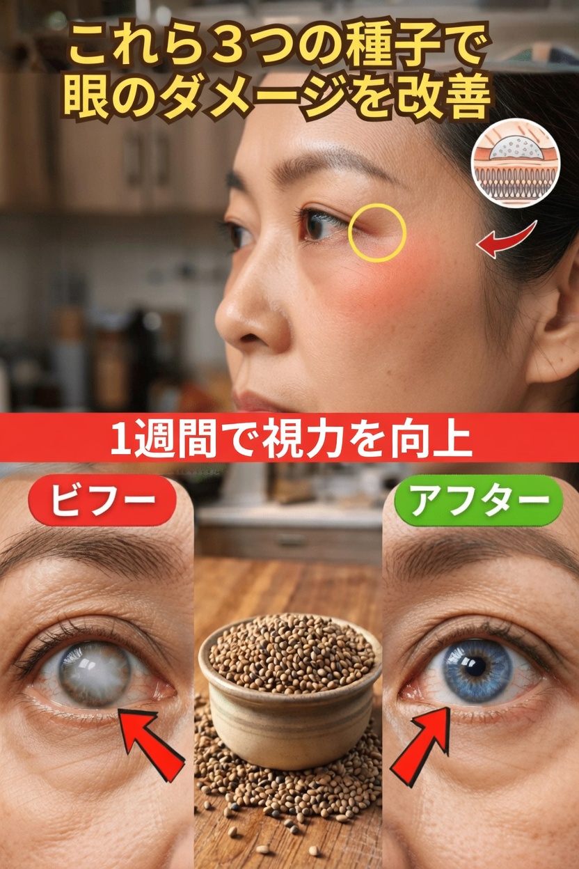 加齢とともに健康な視力を支える可能性のある栄養豊富な3つの種子