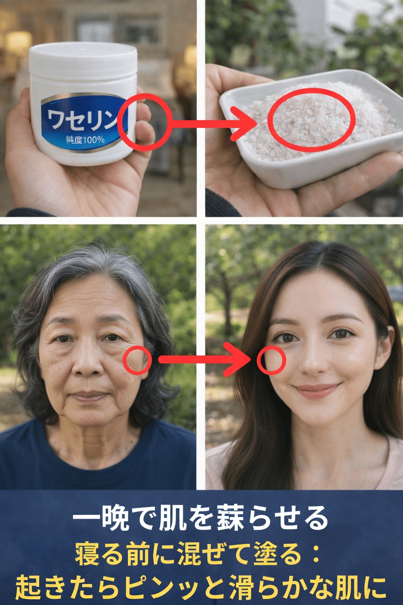 ワセリンと塩を混ぜるのは、夜のスキンケアルーティンに取り入れるのに良いのでしょうか？