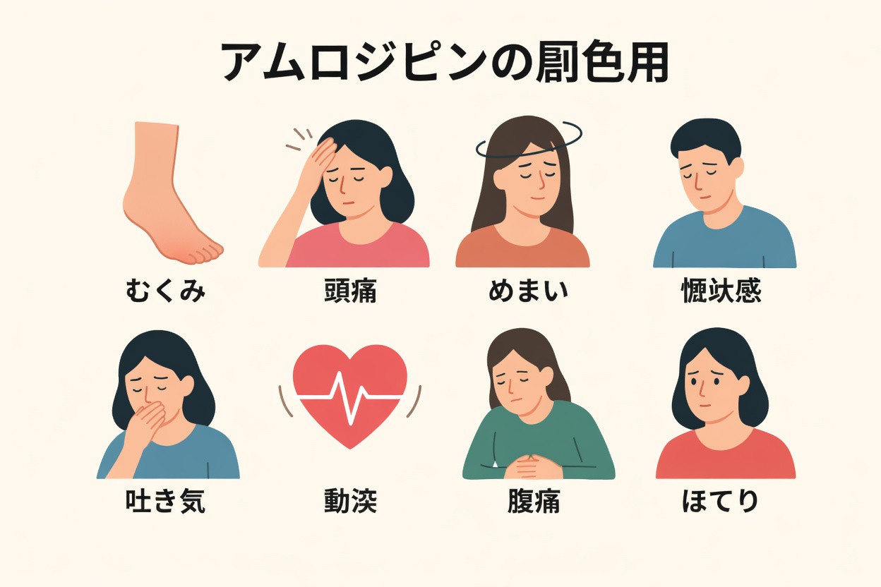 アムロジピンとは何ですか、そしてなぜ副作用を引き起こすのですか？