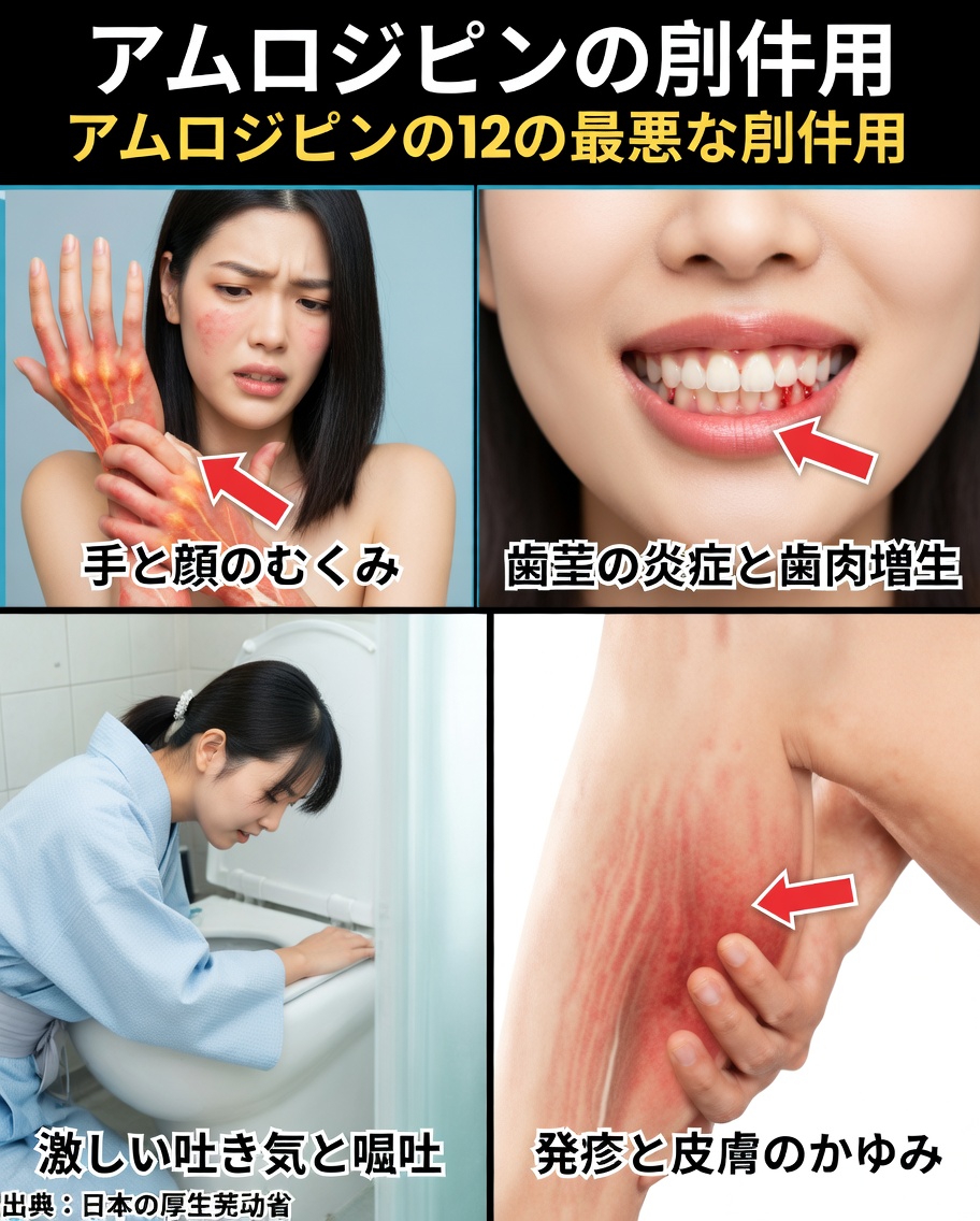 アムロジピンとは何ですか、そしてなぜ副作用を引き起こすのですか？