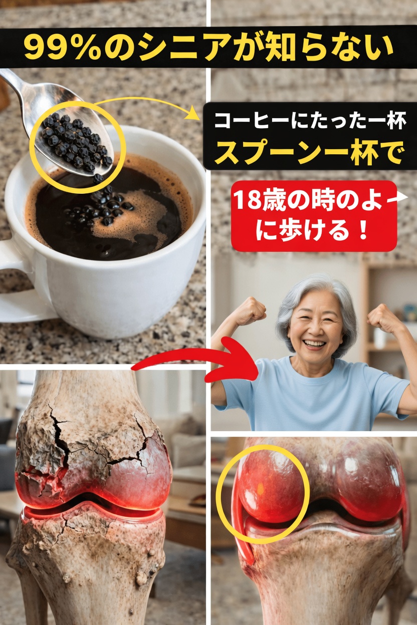 朝のコーヒーにスプーン1杯加えるだけ――60歳以上のシニアがその変化に驚愕
