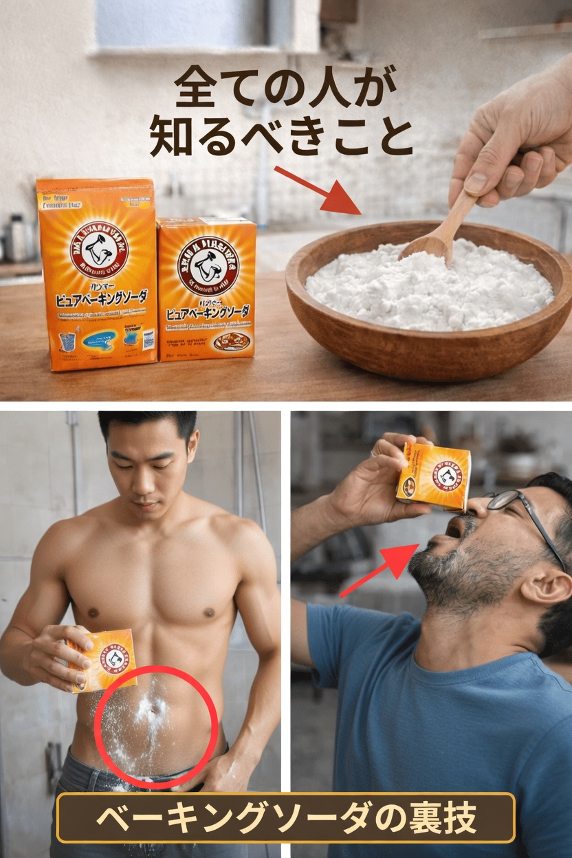 毎日の身だしなみと衛生に役立つ、男性なら知っておきたい重曹の実用的な8つの活用法