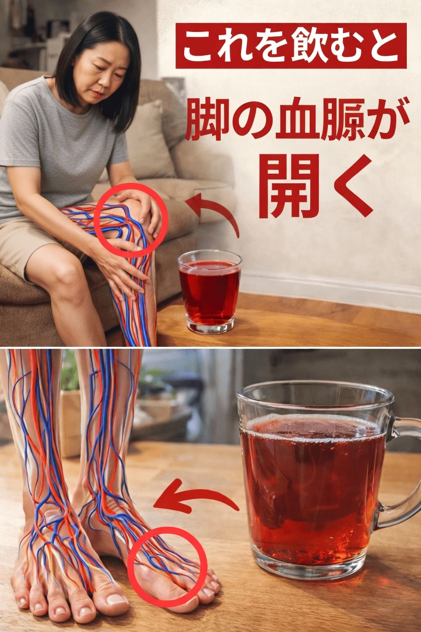 60歳を過ぎてから脚の血流改善をサポートする、毎日手軽に飲める飲み物とは？