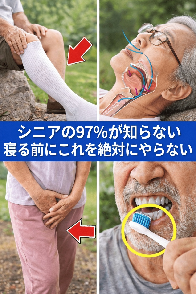 70歳以上の高齢者の健康リスクを高める可能性がある夜間のよくある10の習慣と、より安全な代替策を発見しましょう