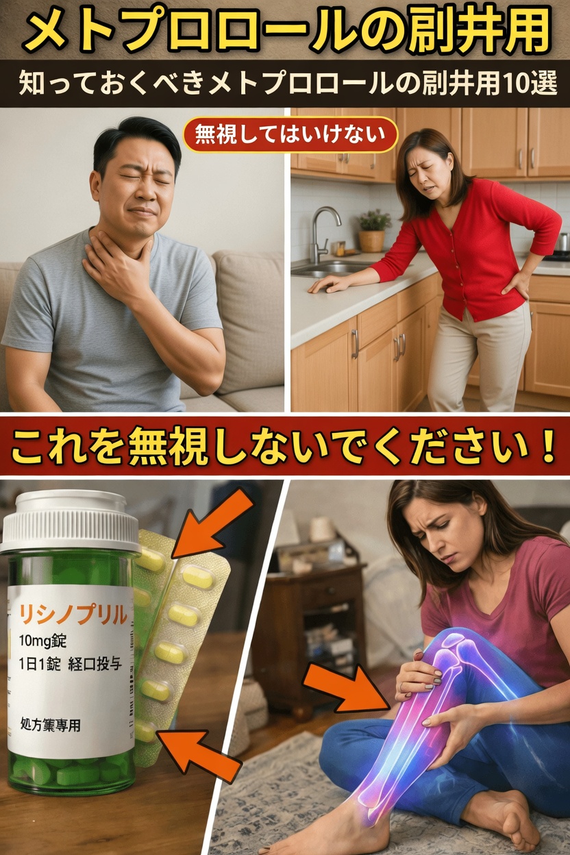 メトプロロールの最も一般的な副作用とは？ すべての患者が理解すべき10のこと