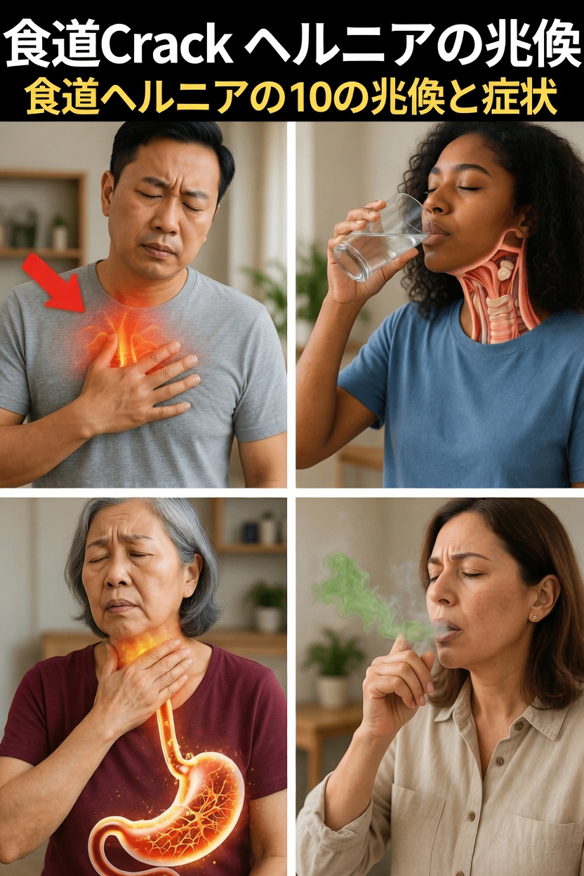 知っておくべき食道裂孔ヘルニアの一般的な10の徴候と症状