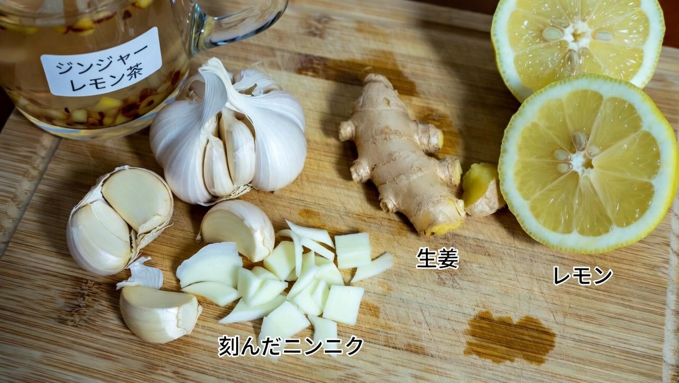 簡単な就寝前の習慣：心臓の健康維持をサポートするニンニク・レモン・ショウガの混合物を探る