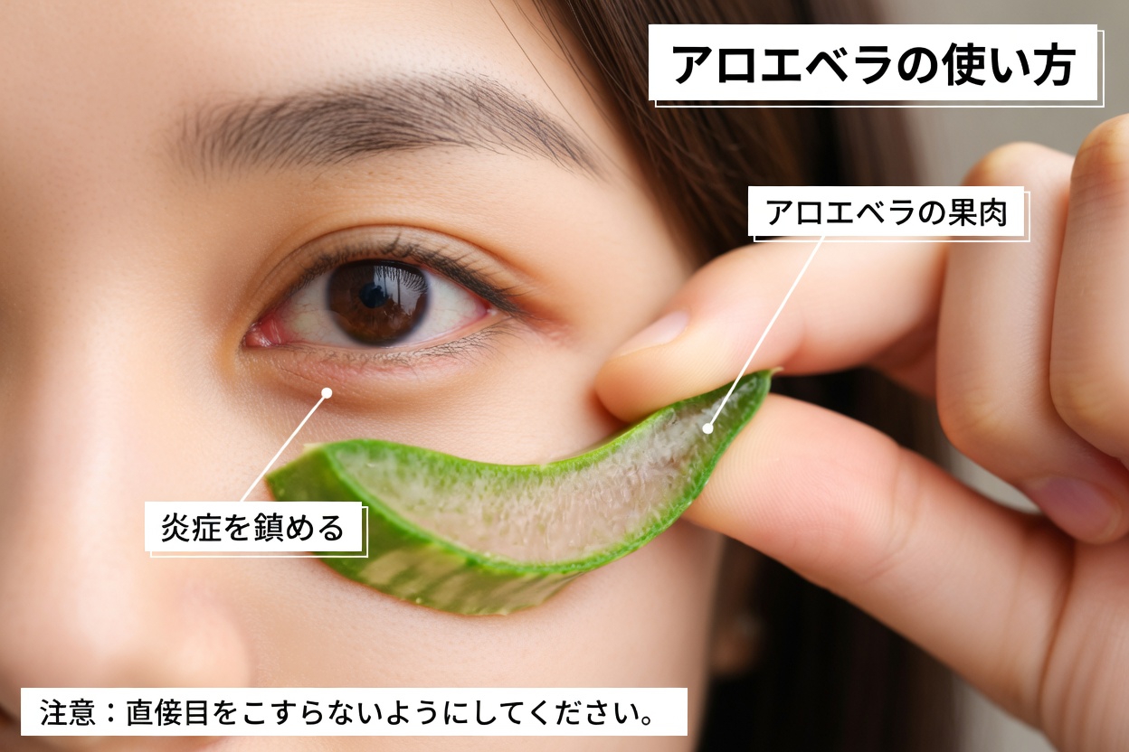 目の快適さのためのアロエベラ：赤み、乾燥、日常的な刺激を安全に和らげる毎日の習慣