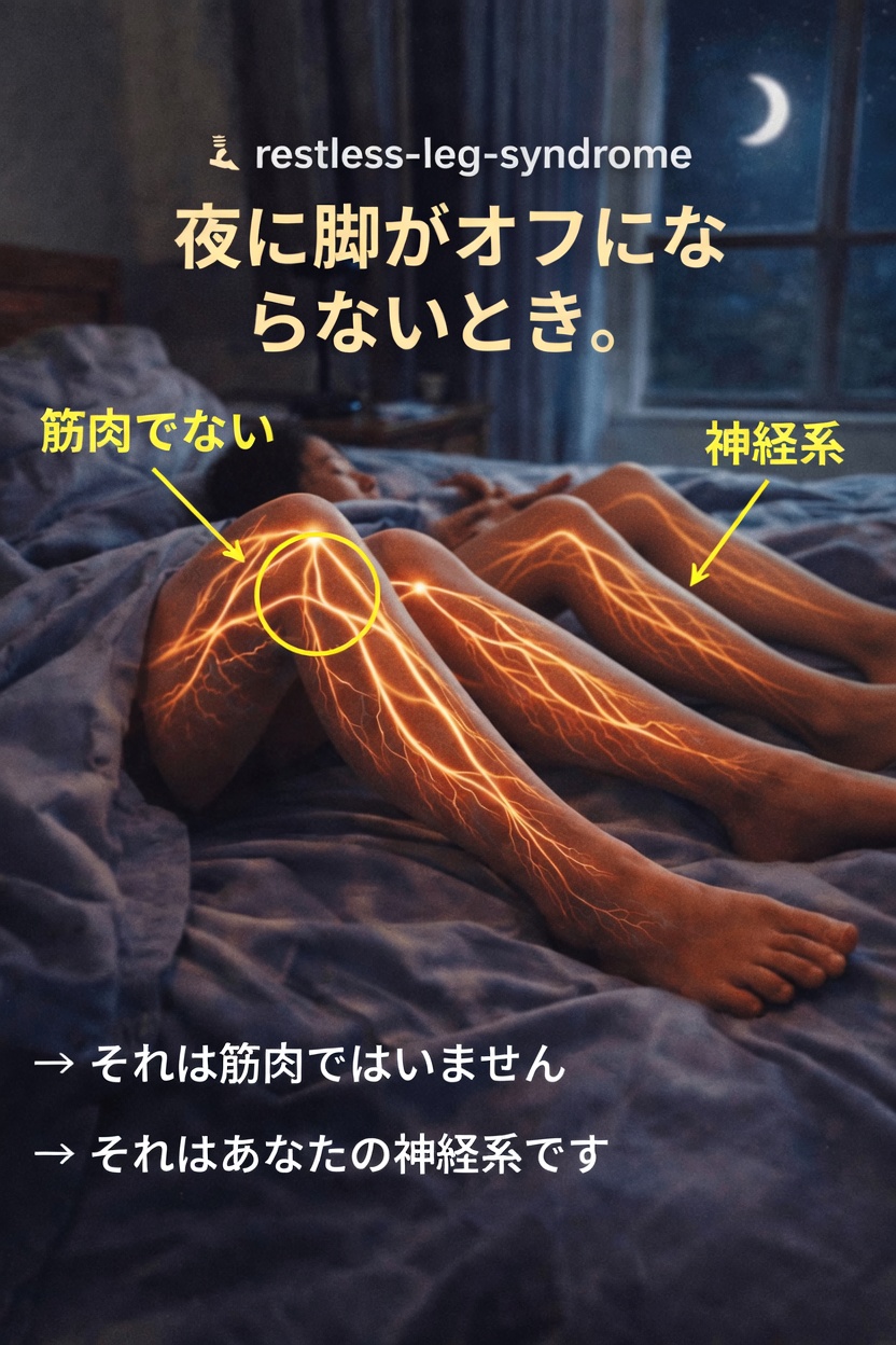 夜間のむずむず脚症候群を理解し、より快適な睡眠を支える可能性のあるやさしい習慣