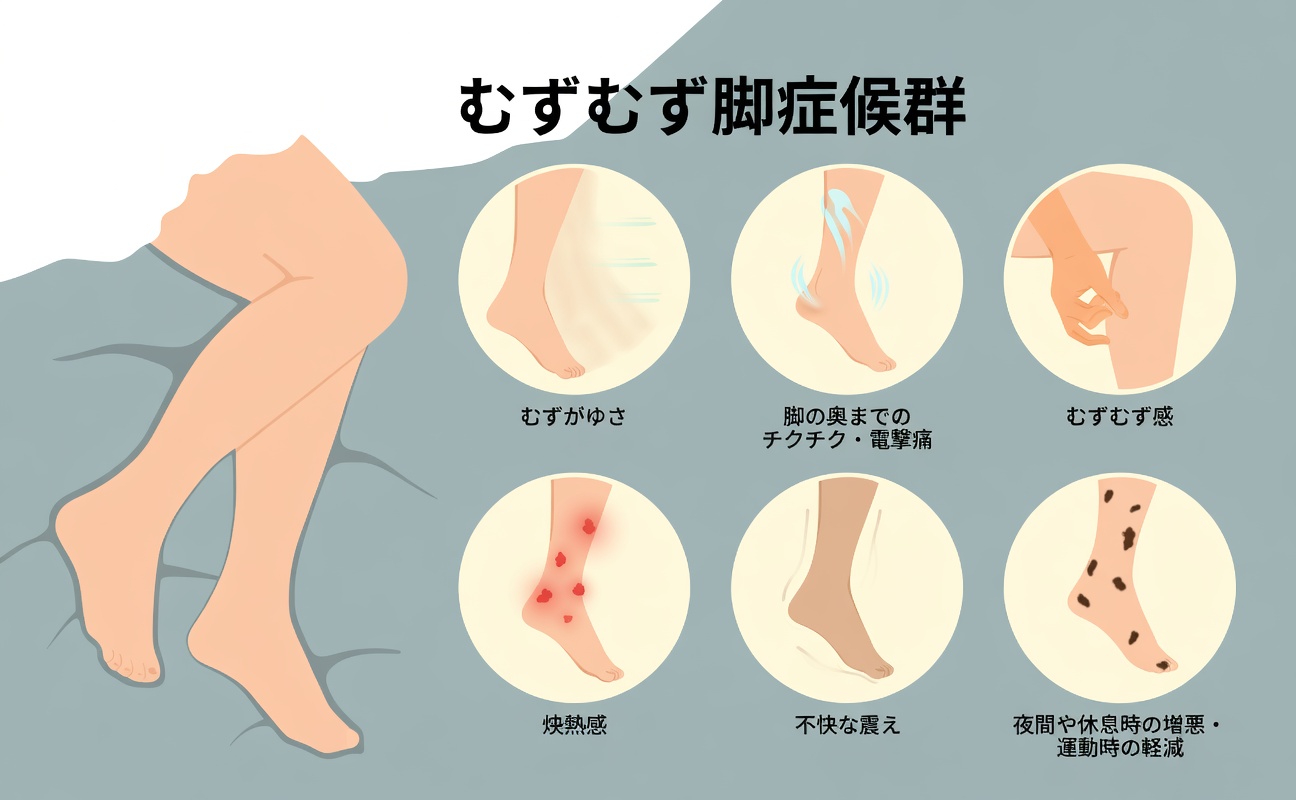 夜間のむずむず脚症候群を理解し、より快適な睡眠を支える可能性のあるやさしい習慣