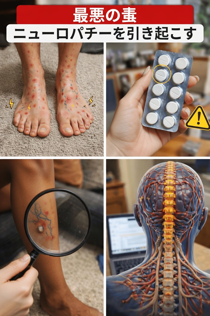 60歳を過ぎてからの何気ない日常習慣が、ひそかに神経を傷つけ、ニューロパチーの症状を悪化させているかもしれないのは何でしょうか？