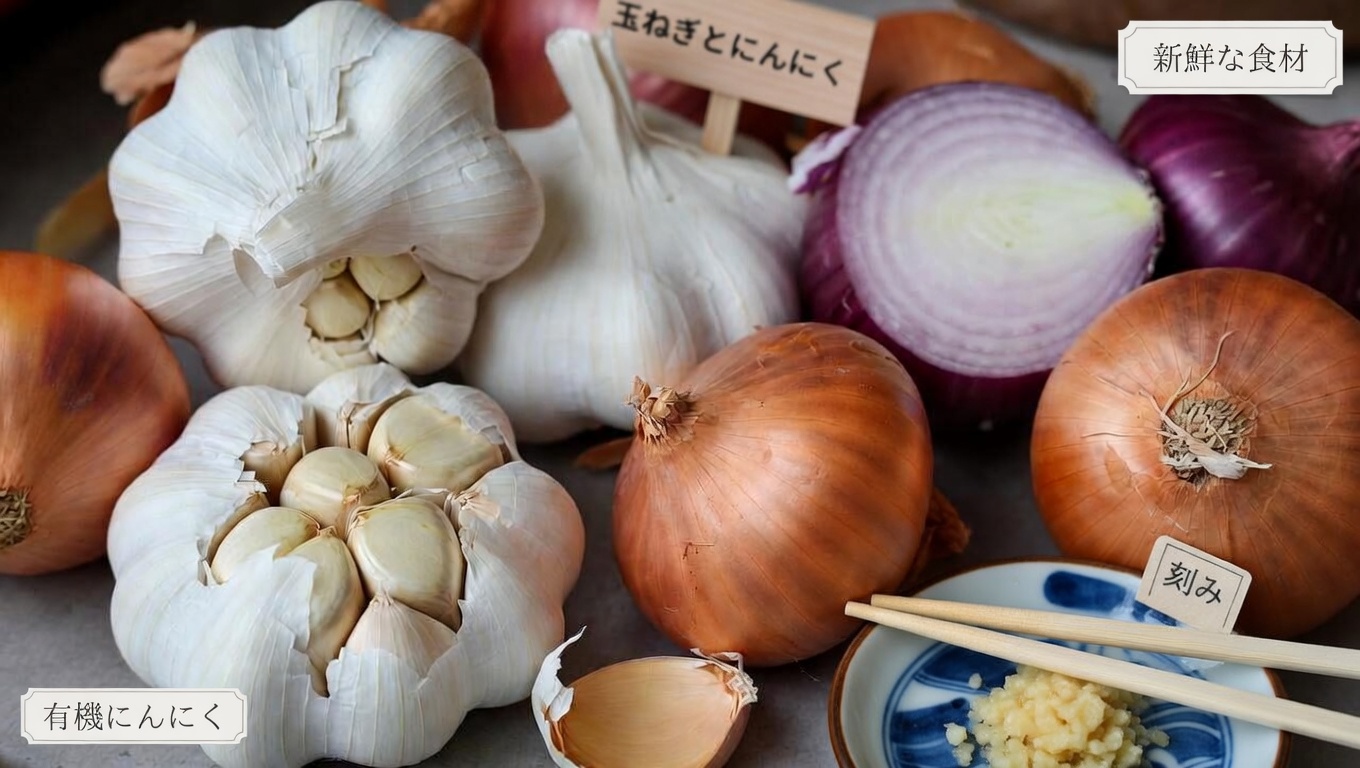 静脈の健康を自然にサポートする方法を探る:日常習慣におけるニンニクとタマネギの役割