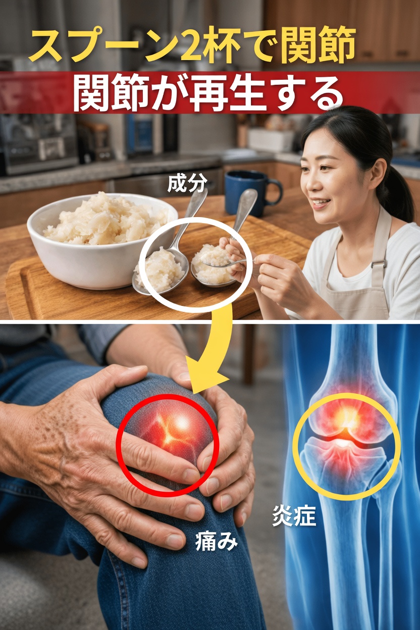 97歳の整形外科医が明かす：たった1つの食品が24時間で膝の軟骨を再生する！