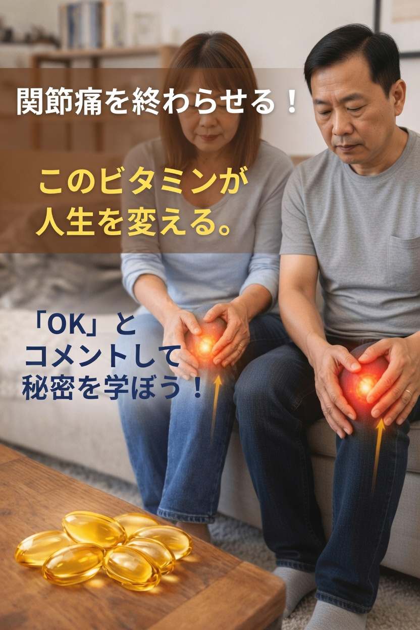 この一般的なビタミンが関節の不快感に関係している可能性は？関節の健康を支えるために研究が示すことを発見しましょう