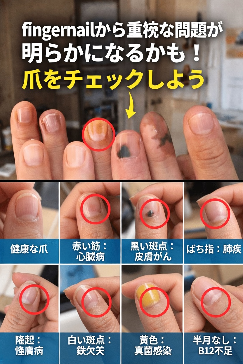 爪が示すかもしれない全身の健康状態：注意すべき9つの一般的なサイン