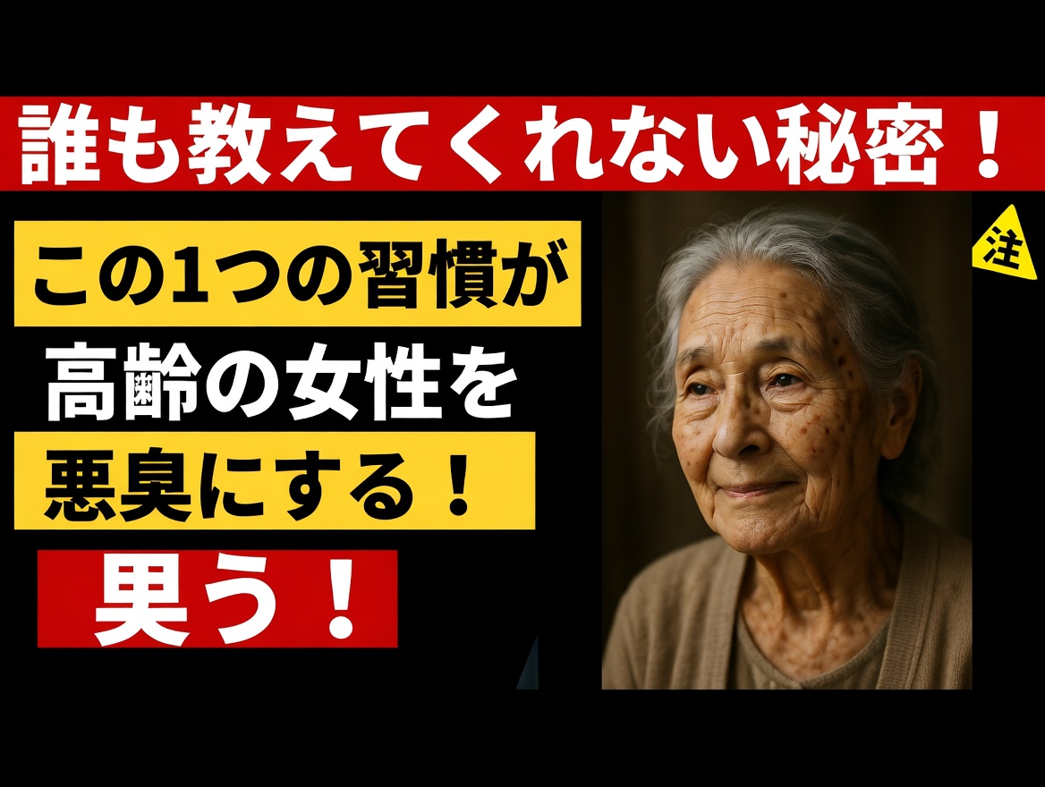 産婦人科医が警告：この1つの衛生習慣で高齢女性のニオイがさらに悪化する！