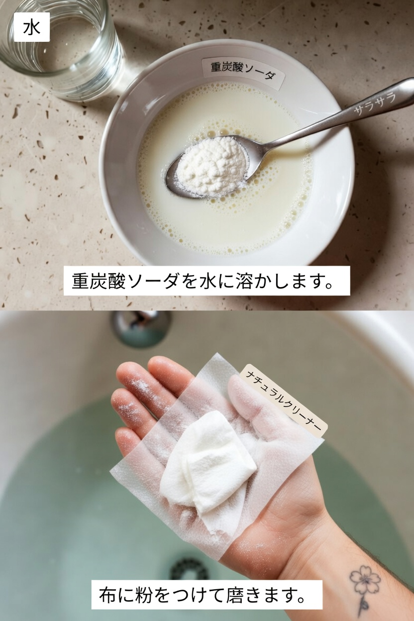毎日のスキンケアルーティンで使うやさしい角質ケアとしての重曹の探求