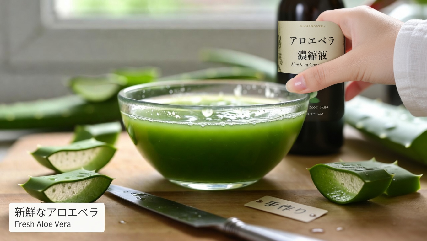 アロエベラとココナッツオイルで作る簡単手作り保湿クリーム：うるおいと若々しい肌のために