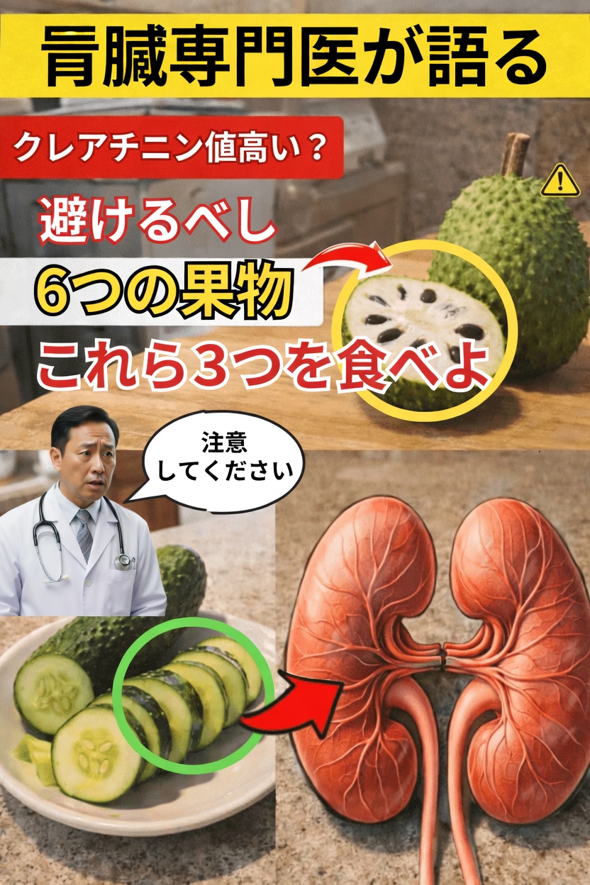 クレアチニン値が高い方へ：腎臓の健康を支える賢い果物の選び方