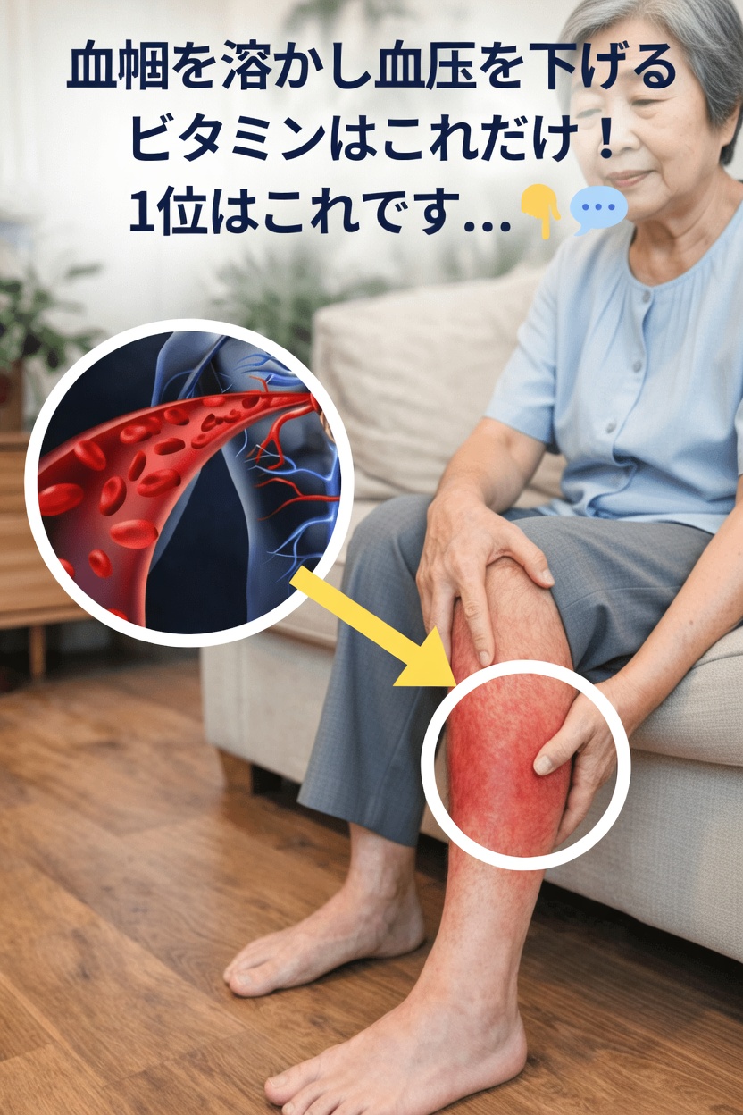 50歳以降の健康的な血流と血管の健康を支えるたった1つのビタミン