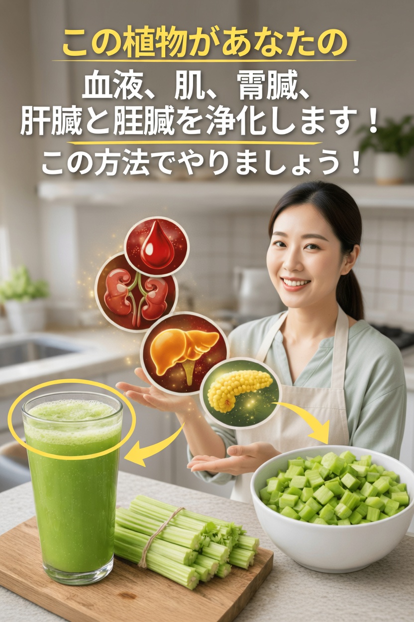 なぜセロリジュースは、血液・肌・臓器をきれいにしたい人のための「朝の儀式」ナンバーワンになりつつあるのか