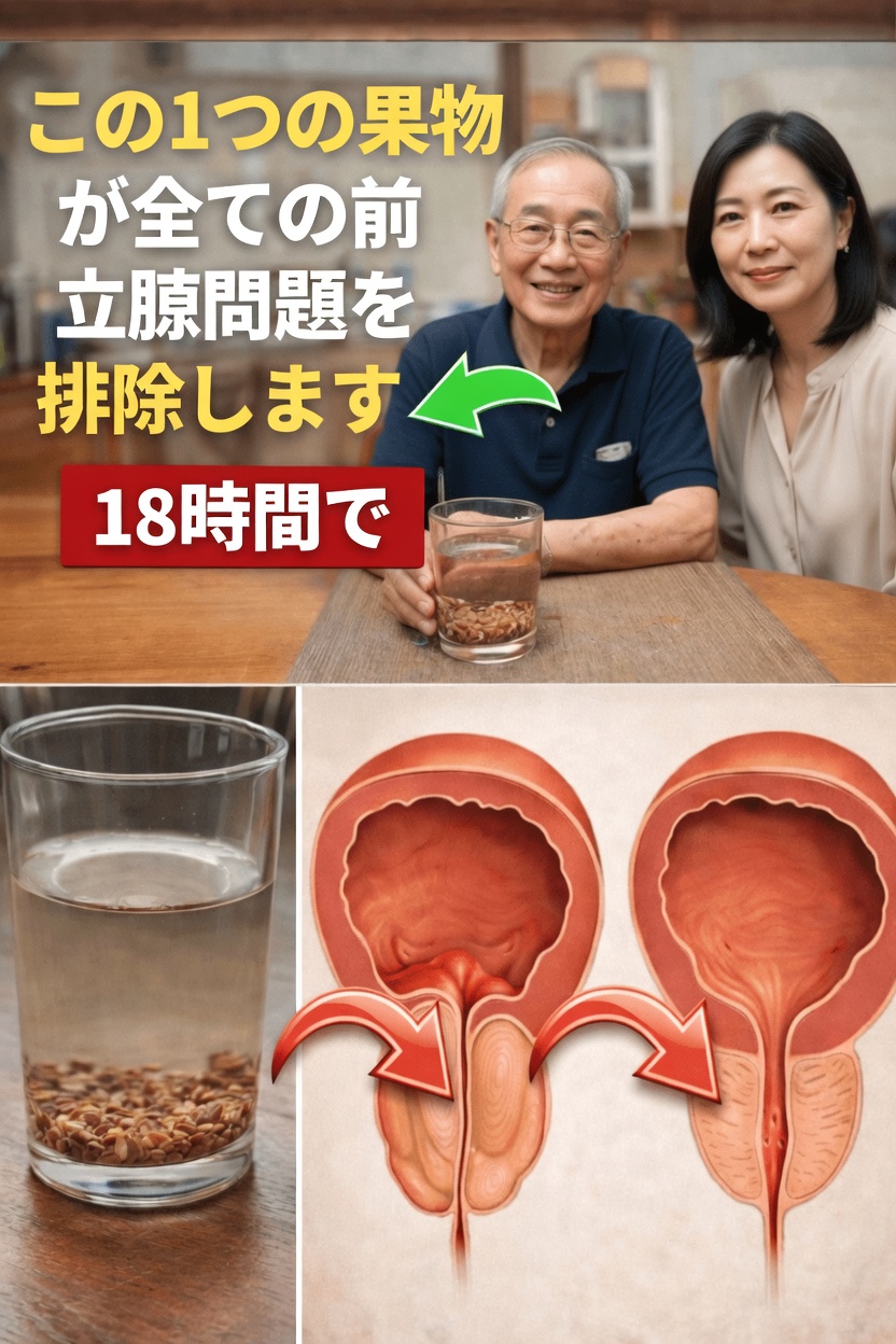 前立腺を小さくする強力な果物――誰も教えてくれない真実！