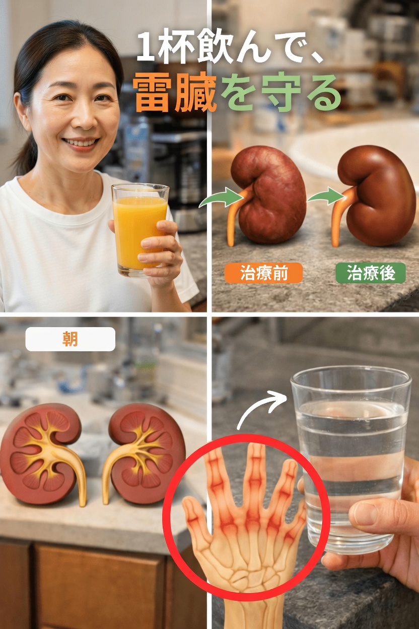 腎臓の健康を支えるシンプルな朝の習慣：フレッシュオレンジジュースの力を知ろう