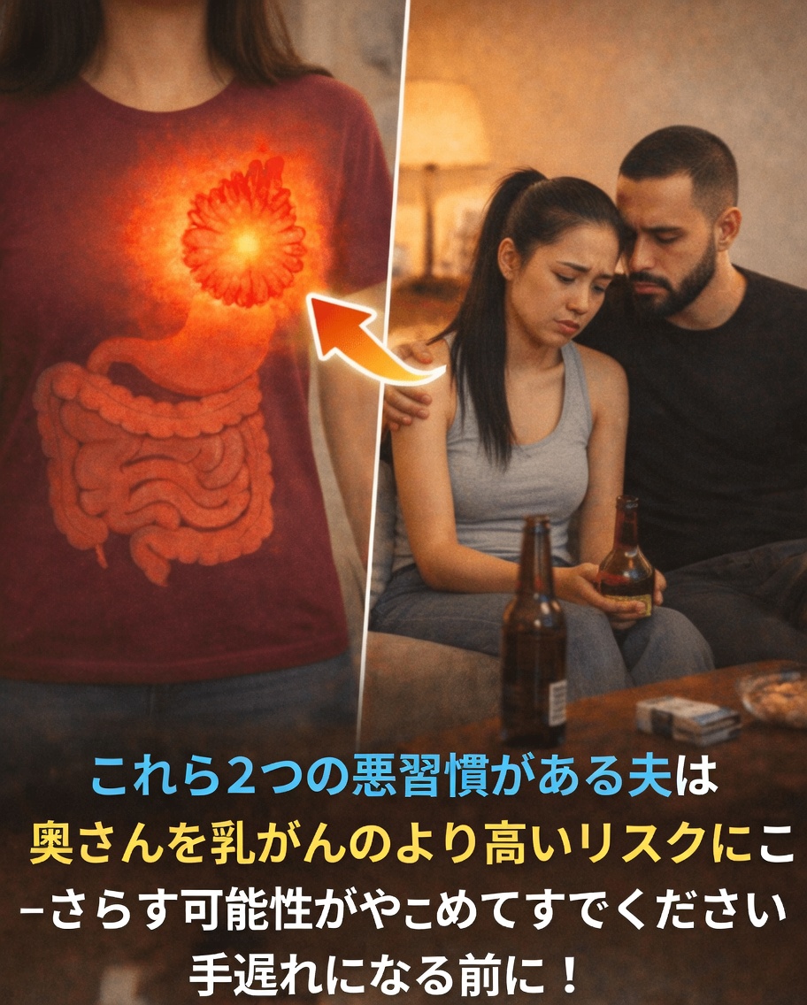 夫の毎日の習慣が、あなたの乳がんリスクを密かに高めているかもしれない？