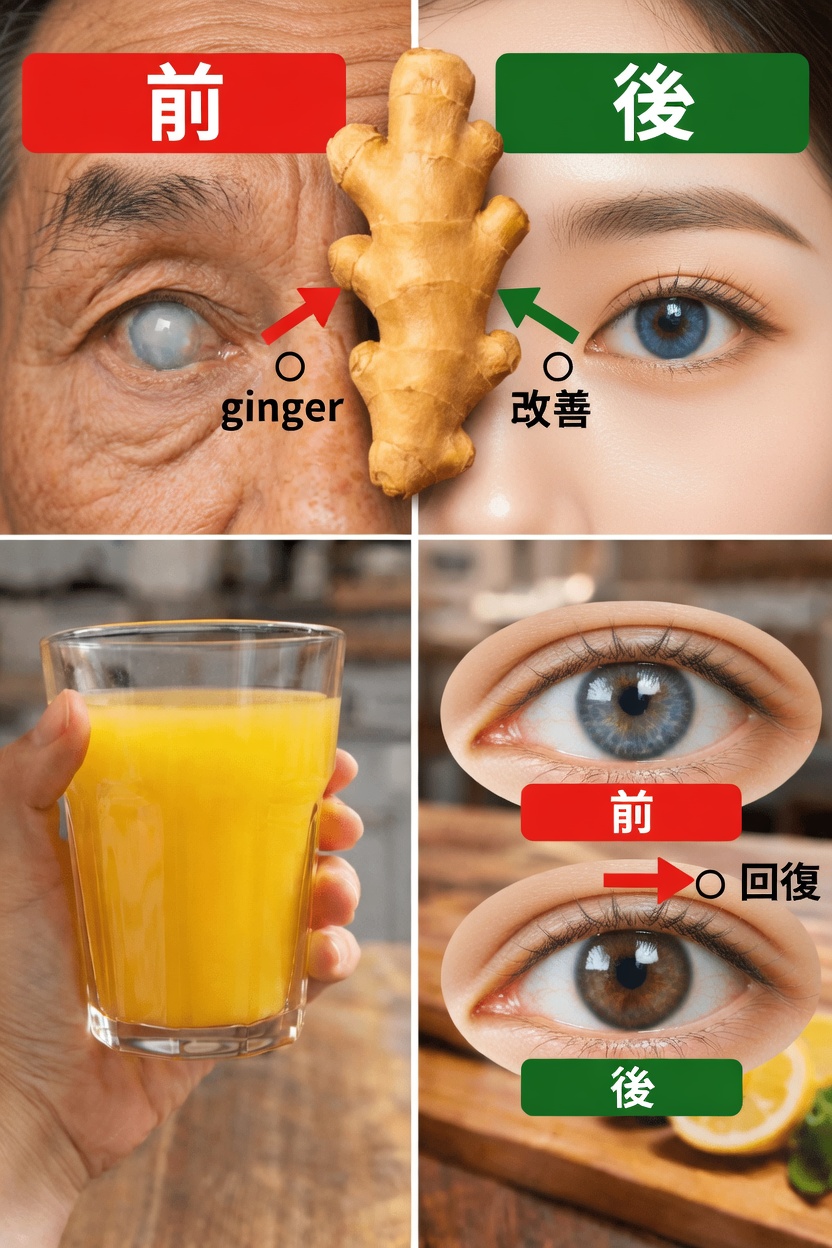 毎日の健康習慣としてのジンジャーとレモン：自然に快適な視界をサポート